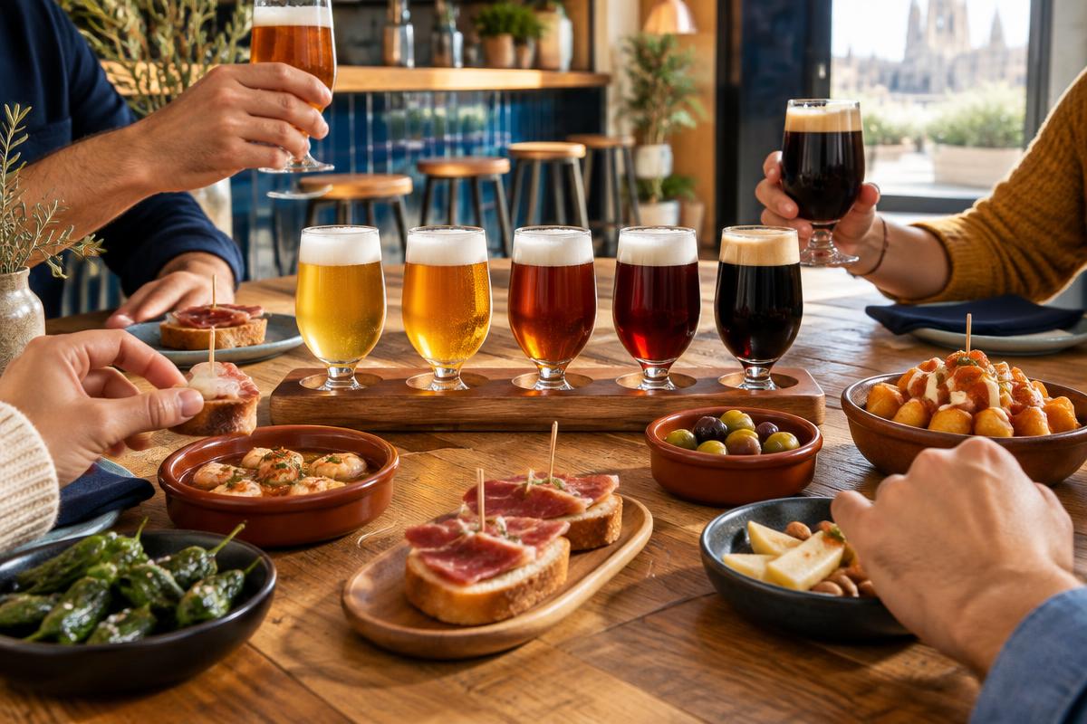 Cata guiada de cerveza artesana con tapas